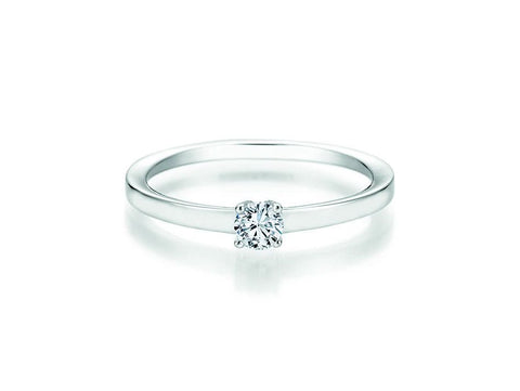 CR Solitaire Ring Weißgold 585 · 0,200 ct W-SI