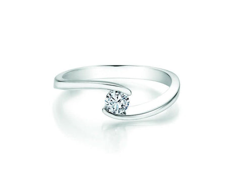 CR Solitaire Ring Weißgold 585 · 0,250 ct W-SI