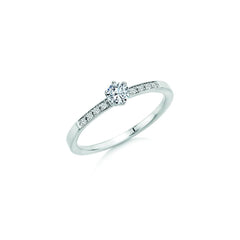 CR Solitaire Ring White Gold 585 · 0.290 ct W-SI