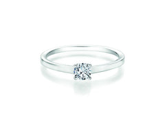 CR Solitaire Ring White Gold 585 · 0.330 ct W-SI
