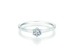 CR Solitaire Ring White Gold 585 · 0.330 ct W-SI