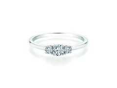 CR Solitaire Ring White Gold 585 · 0.410 ct W-SI