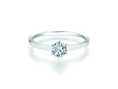 CR Solitaire Ring White Gold 585 · 0.500 ct W-SI