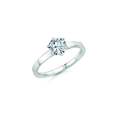 CR Solitaire Ring White Gold 750 · 1.000 ct W-SI