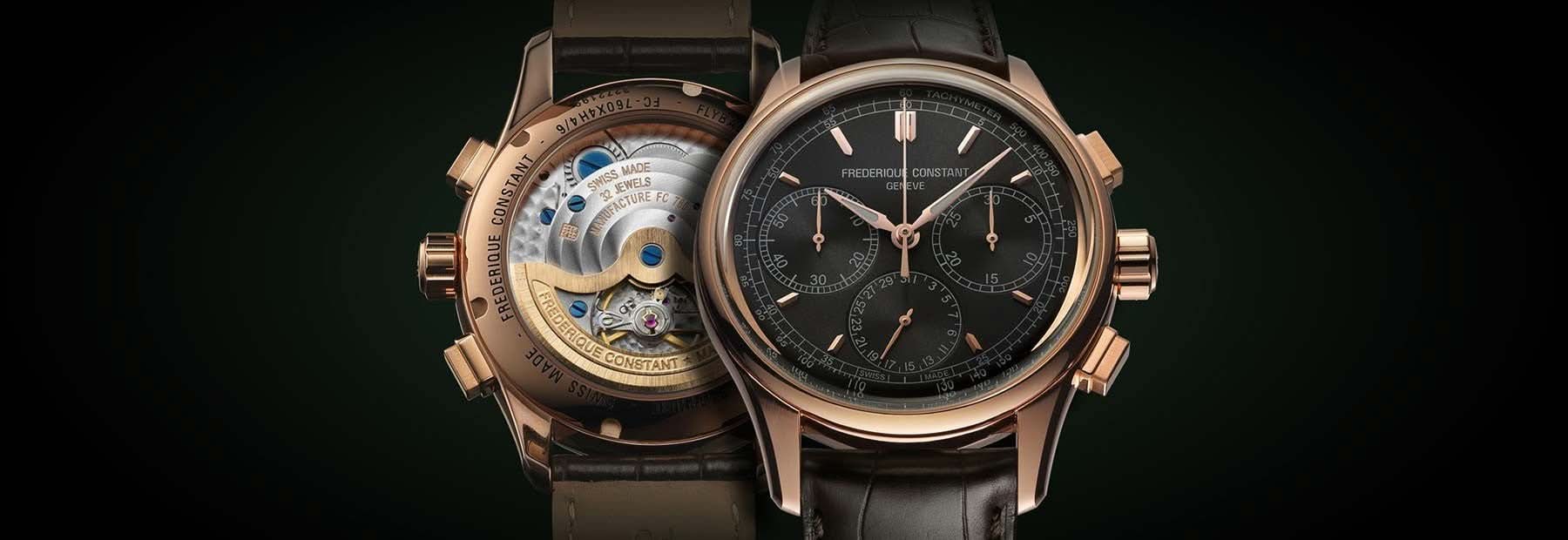 FREDERIQUE CONSTANT Classic Manufacture Flyback Chronograph 18KT Roségold FC-760DG4H9 - Juwelier Steiner
