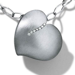 Humphrey Pendant Diamond Alpine Heart Stainless Steel