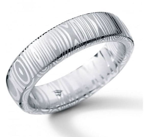 Humphrey Damast Edelstahlring 6 mm