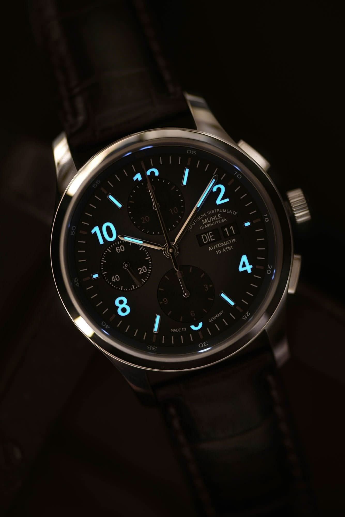 Mühle Glashütte Lunova Chronograph M1-43-06-LB-I - Juwelier Steiner