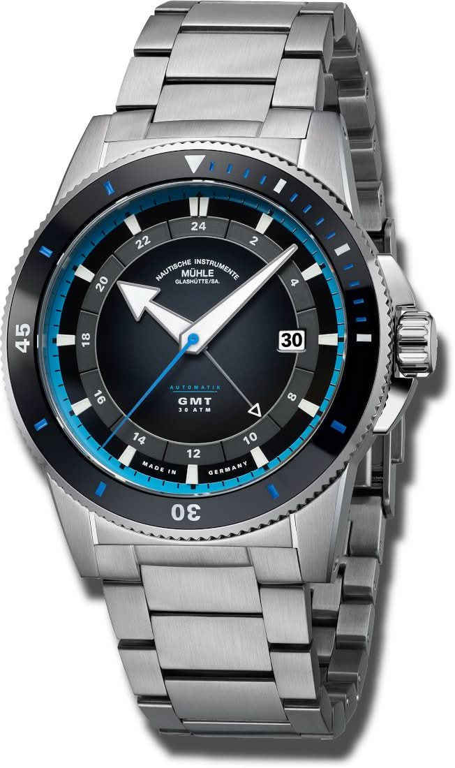 Mühle Glashütte Sportivo Travel GMT M1-52-13-MB jetzt im Juwelier 