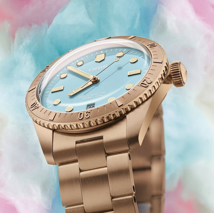 Oris Divers Sixty-Five Cotton Candy 01 733 7771 3155-07 8 19 15 - Juwelier Steiner