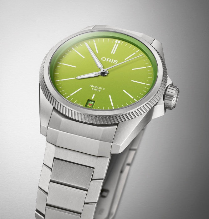 Oris ProPilot Calibre 400 X Kermit Edition 01 400 7778 7157-Set - Juwelier Steiner