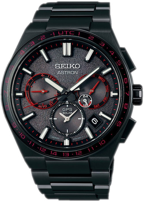 Seiko ASTRON Redshift GPS Solar 5X Dual-Time Limited Edition SSH137J1 - Juwelier Steiner