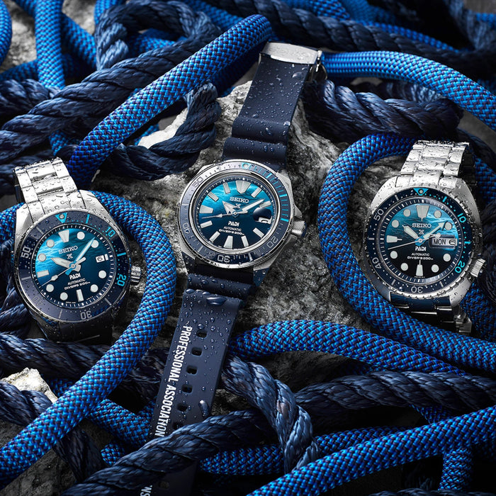 Buy Seiko Prospex Automtic Divers The Great Blue - Turtle Scuba SRPJ93J1  now in the Juwelier Steiner Shop! buy!