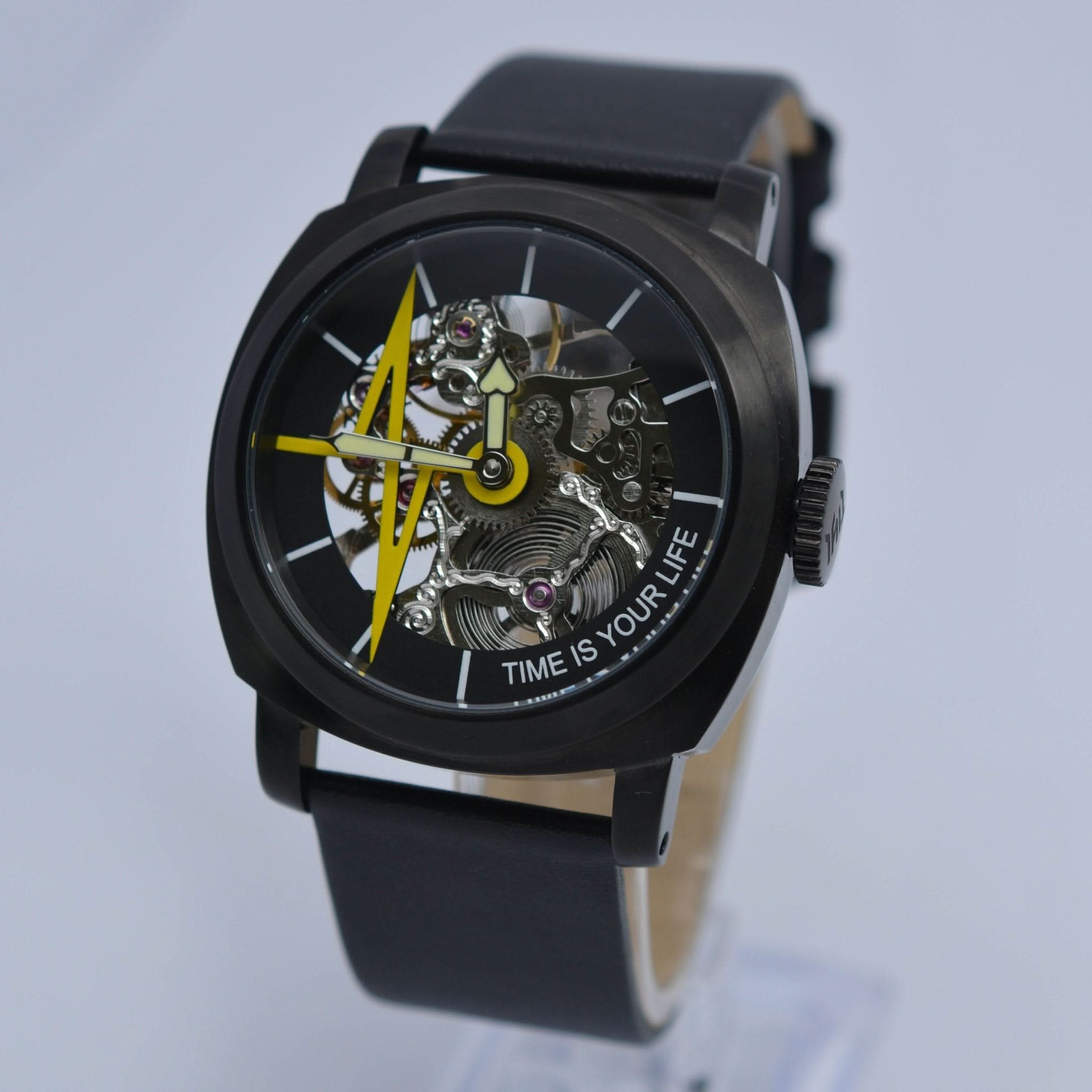 TIYL - HEARTBEAT 01 blackPVD-yellow Ø 44mm - Juwelier Steiner