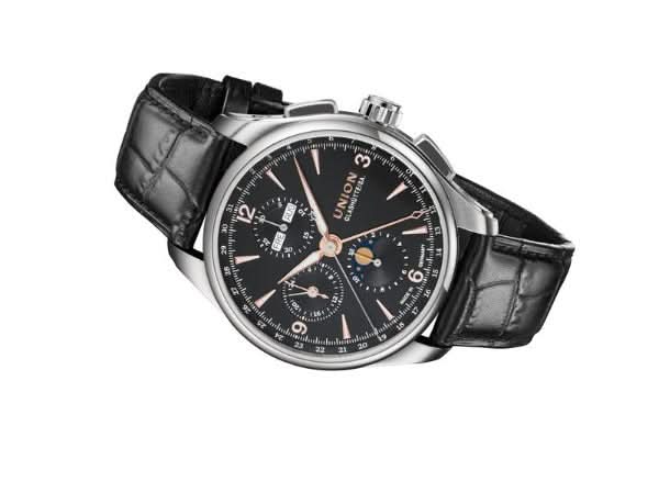 Strap Union Glashütte Belisar Chronograph Mondphase Montre