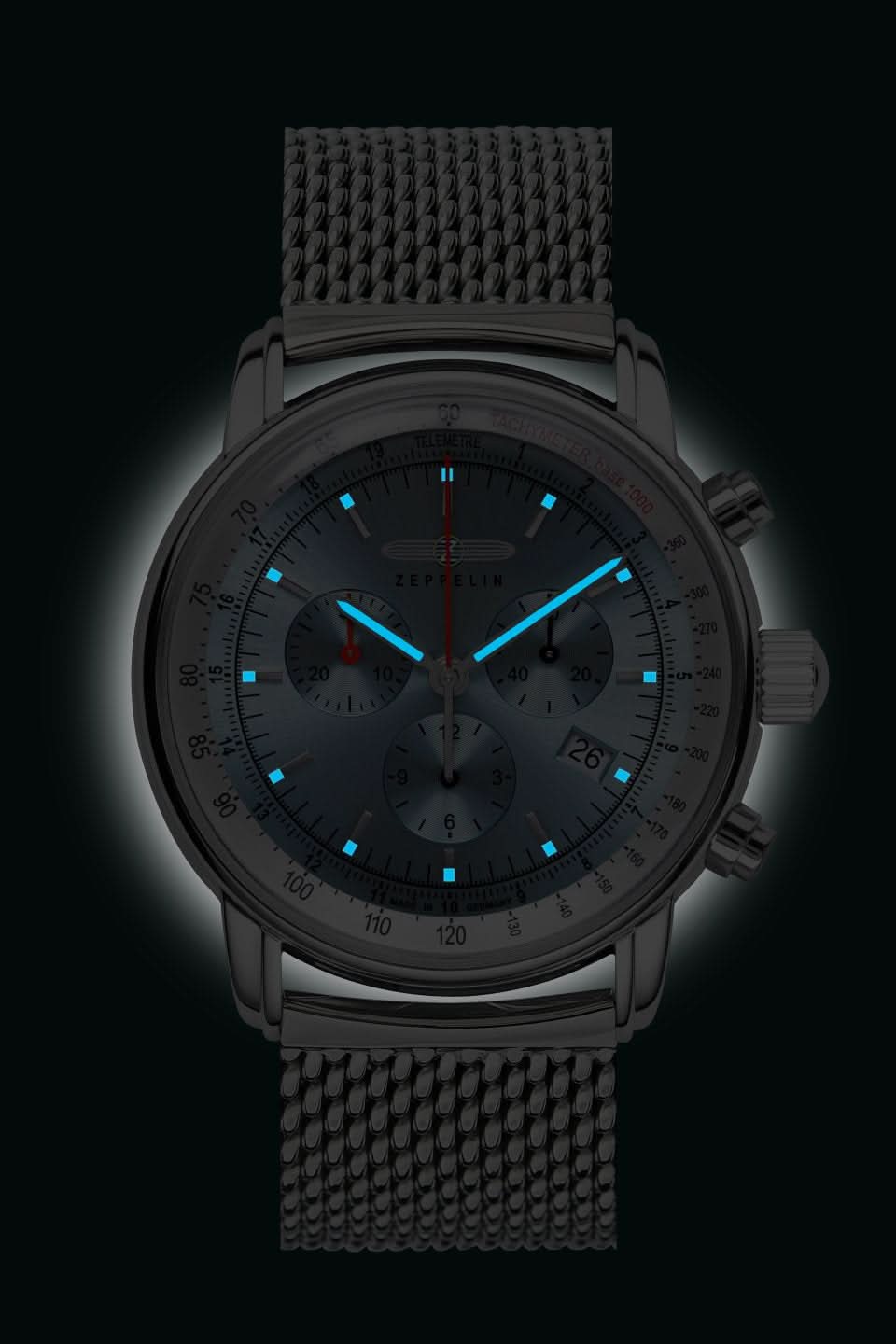 Zeppelin LZ 14 Marine Chronograph 8886-3M - Juwelier Steiner