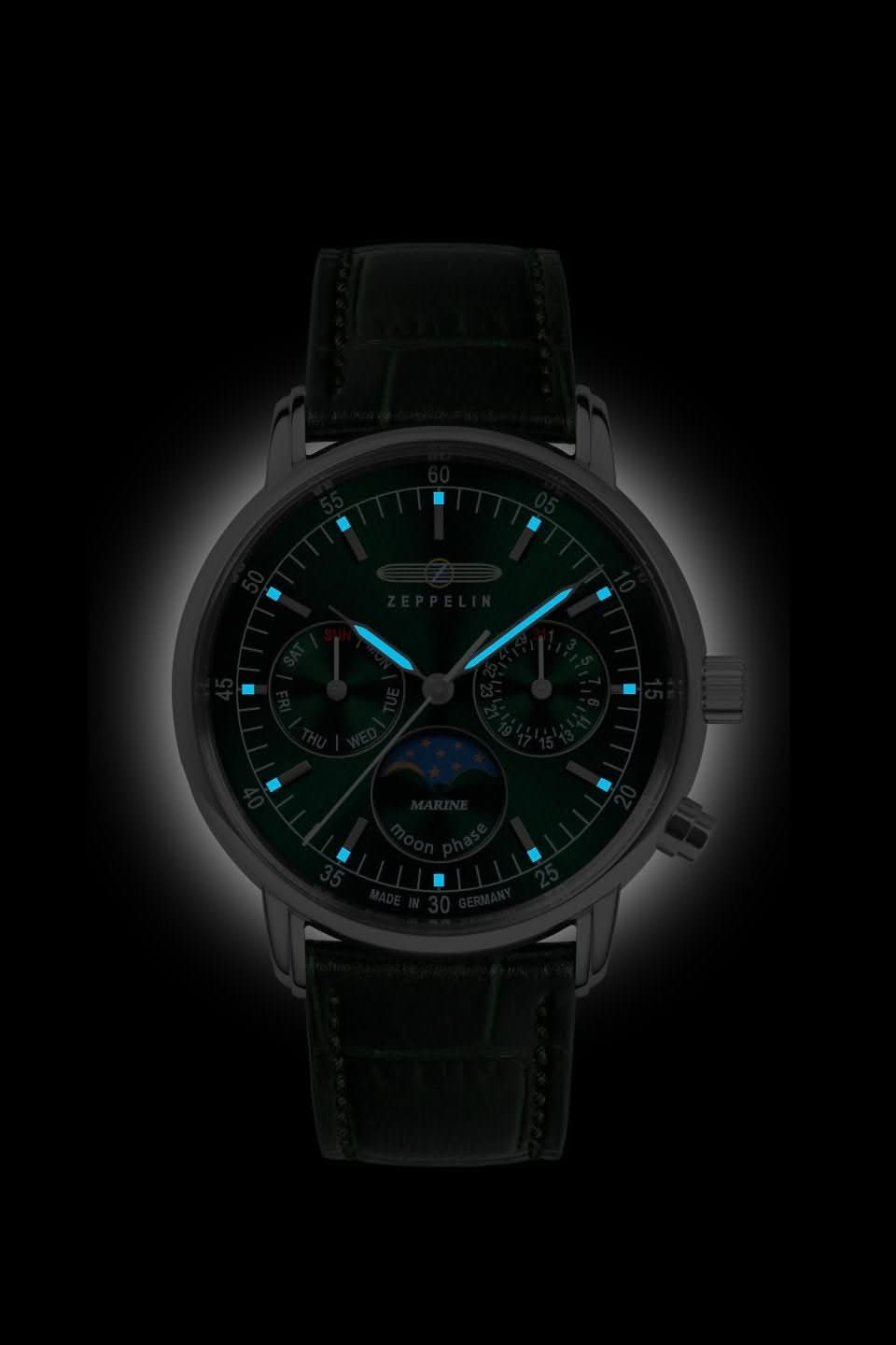 Zeppelin LZ 14 Marine Mondphase 8635-4 - Juwelier Steiner