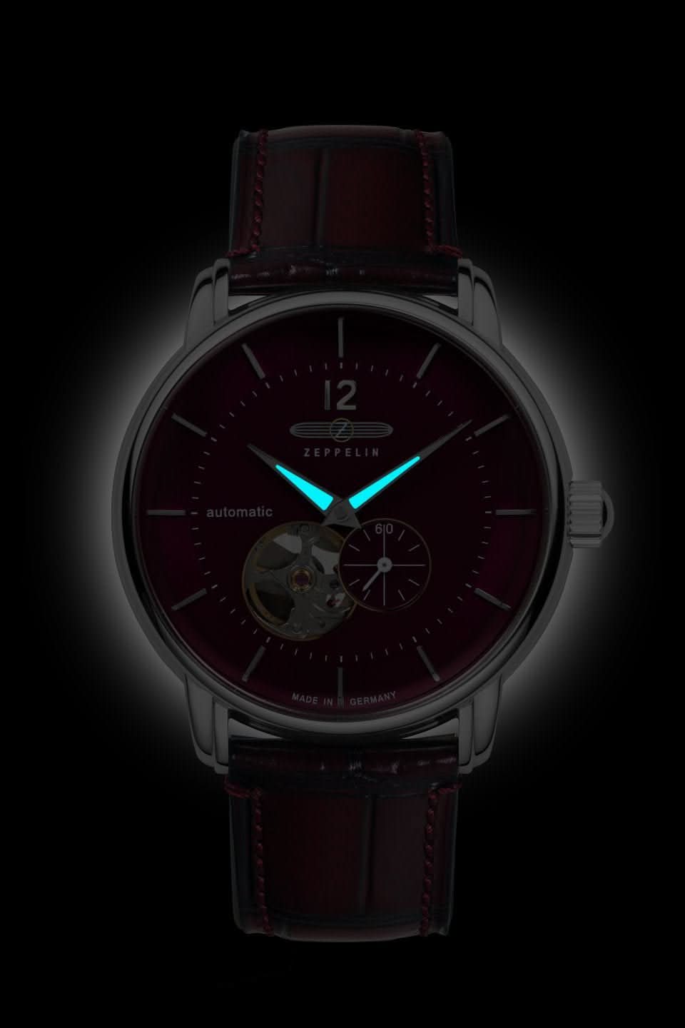 Zeppelin LZ120 Bodensee Automatik Open Heart 8166-5 - Juwelier Steiner